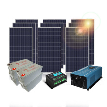 Off grid 2KW photovoltaic solar system with grid power switch